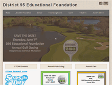 Tablet Screenshot of district95foundation.org